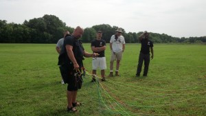 paraglider training